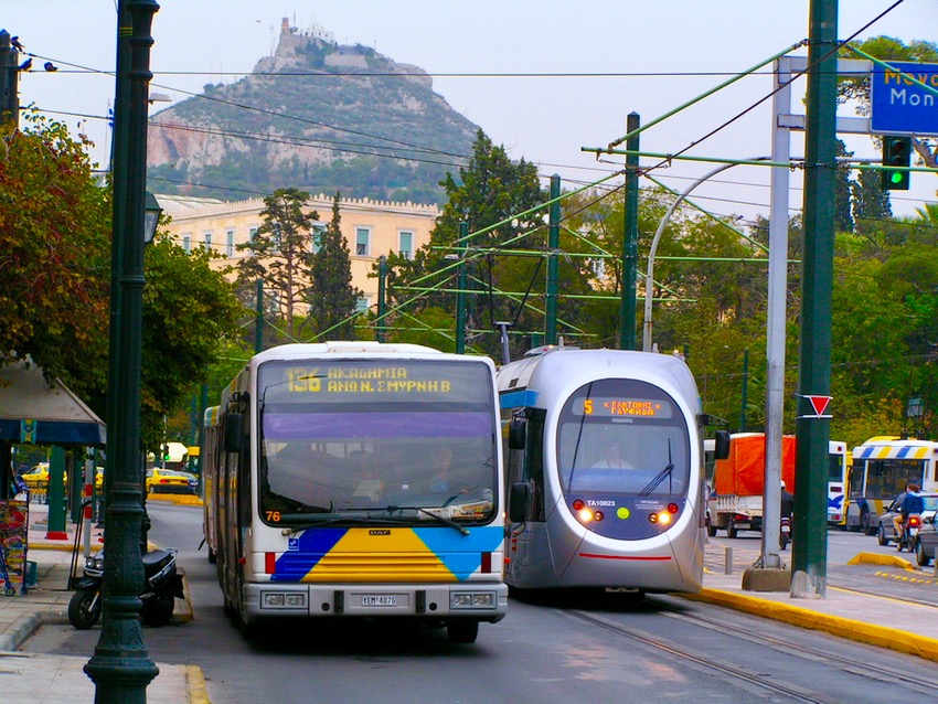 Athens bus and tram